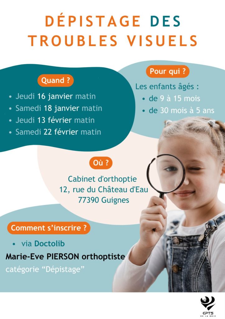 Dépistage des troubles visuels chez les enfants : 1er trimestre 2025